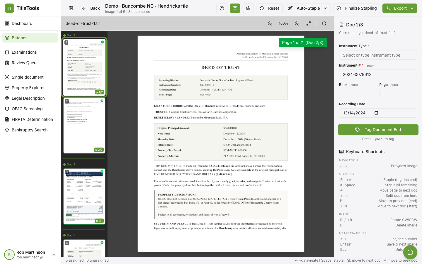 TitleTools — Staple — group pages into documents.